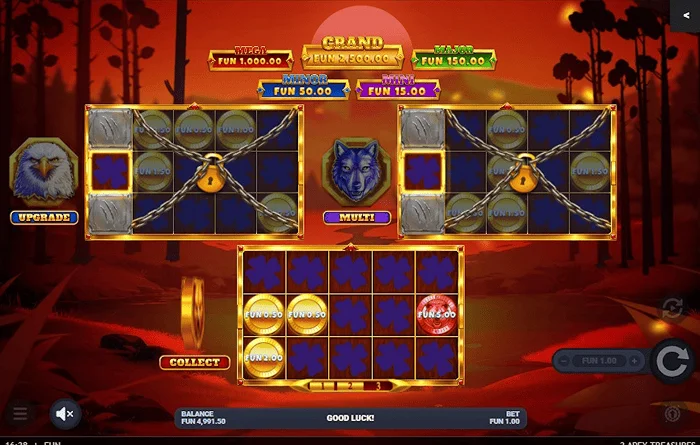 3 Apex Treasures - Peluncuran Hold & Win dengan papan bertema serigala